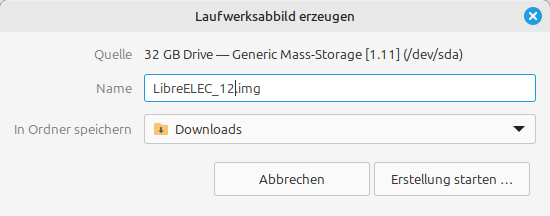 Gnome-disk-utility Laufwerksabbild Erzeugen